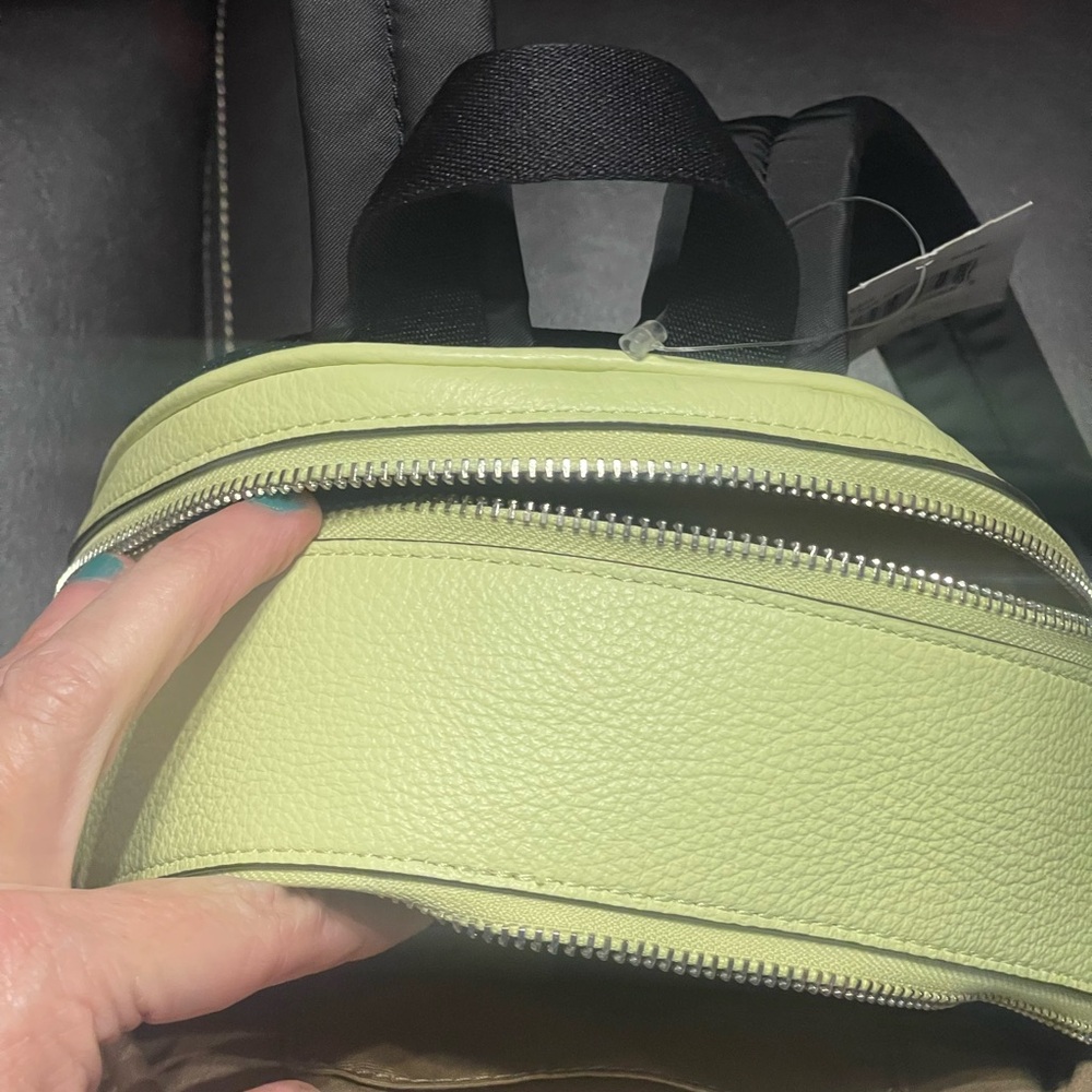 Coach Lemon Yellow Pebbled Leather Mini Backpack - Picture 4 of 6